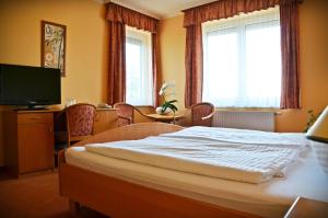 TV a/nebo společenská místnost v ubytování Hotel Weldi