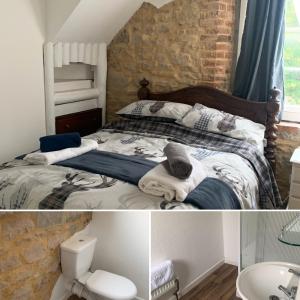 Postel nebo postele na pokoji v ubytování Crosskeys Inn Guest Rooms in Wye Valley