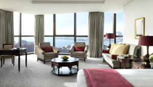 Posezení v ubytování Bab Al Qasr Hotel