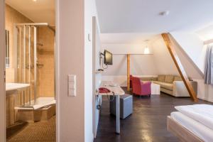 Koupelna v ubytování Landhotel Traube
