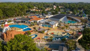 an aerial view of a water park at a resort at Camping Les Genêts in Saint-Jean-de-Monts