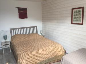 Postel nebo postele na pokoji v ubytování Gîte de la Mésange