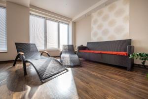 Uma área de estar em Hotel Lučivná