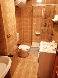 アンテイ・サンタンドレにあるCentralissimo Anteyのバスルーム(シャワー、トイレ、シンク付)