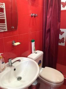 Koupelna v ubytování Max Hotel Gogi Alibegashvili