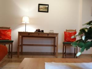Posezení v ubytování Ferienwohnung Ulbrich