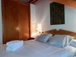 A bed or beds in a room at BPIRINEOS-Estós