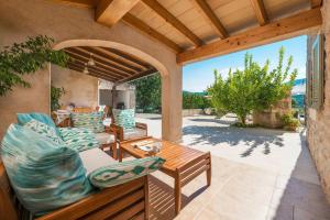 A seating area at Finca Coster