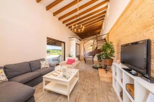 TV a/nebo společenská místnost v ubytování S'hort De Carrossa