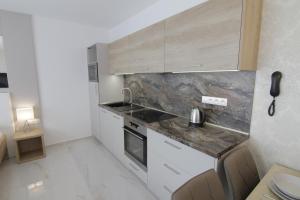 Köök või kööginurk majutusasutuses Apartmány ROSE Mikulov