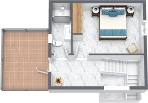Ein Bett oder Betten in einem Zimmer der Unterkunft S Olivera