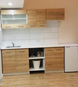 Kuchyňa alebo kuchynka v ubytovaní White Rose apartment
