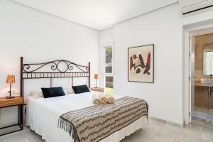 Posteľ alebo postele v izbe v ubytovaní Villa Con Encanto Cerca De La Playa