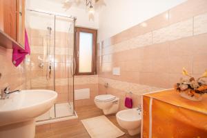 A bathroom at Casa Albina