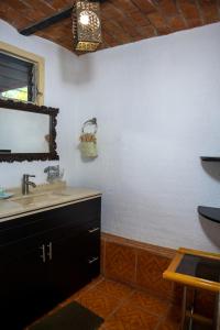 Kuchyň nebo kuchyňský kout v ubytování Casa de la Abuela