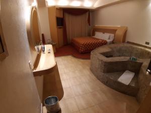 Posezení v ubytování AUTO HOTEL LEGARIA