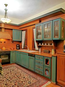 Η κουζίνα ή μικρή κουζίνα στο Villa Ευορέων