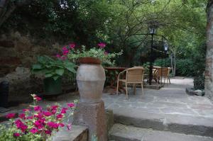 A garden outside Hostal Casa Masip