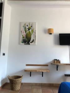 Telewizja i/lub zestaw kina domowego w obiekcie Cortijo El Paraíso