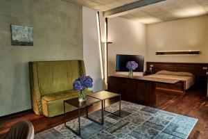 Posteľ alebo postele v izbe v ubytovaní Hotel Stary