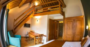 Coin salon dans l'établissement B&B Ferme Château de Laneffe