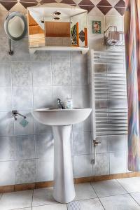 Kylpyhuone majoituspaikassa Penzion Gaudeamus