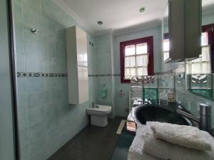 Kúpeľňa v ubytovaní Casa familiar con jardín “Arana Etxea” EBI01207