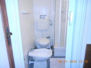 Koupelna v ubytování Albergo Villagrande