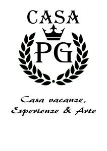 un logotipo de corona de laurel con una corona y un castillo en Casa PG Genova per famiglie gruppi o smart working, en Génova