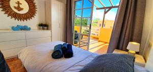Posteľ alebo postele v izbe v ubytovaní Ferienhaus CASA CRISTOF - Costa Calma - Glasfaserinternet - max 6 Personen