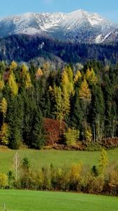 Widok na góry z tego domu wakacyjnego