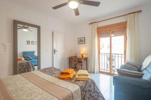 Postel nebo postele na pokoji v ubytování Casa Río Quentar
