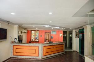 Lobbyn eller receptionsområdet på Hotel Dez De Julho