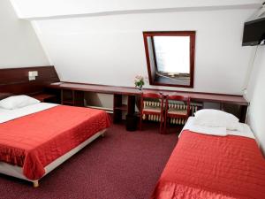 Кровать или кровати в номере Motel Plitvice Zagreb