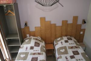 Postel nebo postele na pokoji v ubytování Gîte Châtel