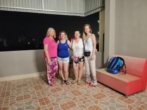 a group of women posing for a picture in a room at Sao Mai Cosy Nest-Noi Bai Airport in Thach Loi +76 photos