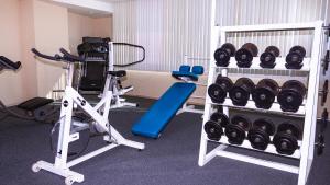 Fitness centrum a/nebo fitness zařízení v ubytování Hotel Tapachula
