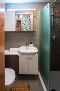 Kylpyhuone majoituspaikassa Apartma Borovnica Rogla