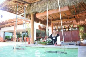 Bazén v ubytování Hotel Rio Lagartos nebo v jeho okolí