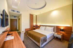 Posteľ alebo postele v izbe v ubytovaní Hotel Lazaro
