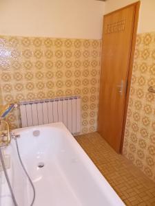Koupelna v ubytování Ferienhaus Klinder