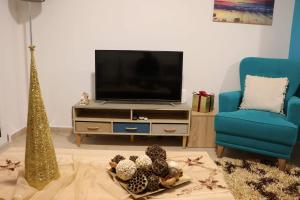 TV a/nebo společenská místnost v ubytování Casa del sole