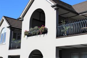 Rõdu või terrass majutusasutuses Lodge Bordeaux