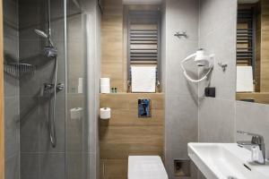 Koupelna v ubytování Hotel Halo Szczyrk