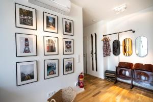 Łóżko lub łóżka w pokoju w obiekcie Boutique Design-Apartments Vienna