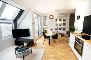 Kuchnia lub aneks kuchenny w obiekcie Boutique Design-Apartments Vienna