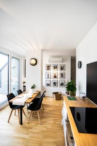 Telewizja i/lub zestaw kina domowego w obiekcie Boutique Design-Apartments Vienna
