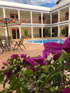 Bazén v ubytování Hotel Plaza Maria nebo v jeho okolí