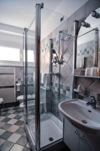 Koupelna v ubytování Hotel Cristallo