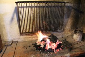 Gril dostupný pro hosty v prázdninového domu